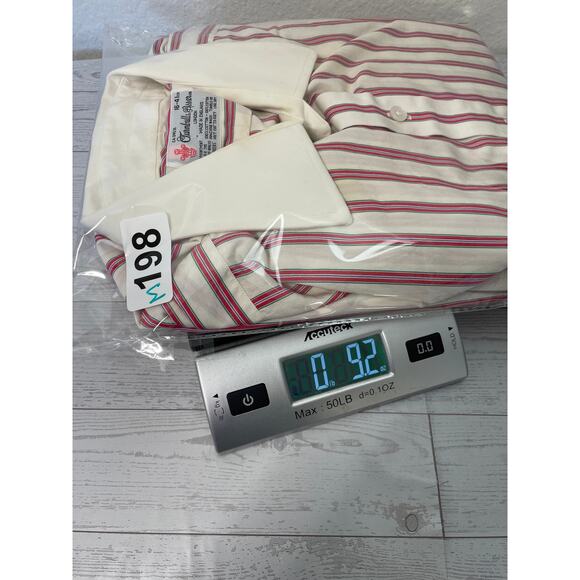 Vintage Turnbulls & Asser ltd %100 Cotton Mens Dress Stripped Shirt 16/41cm - Picture 8 of 8